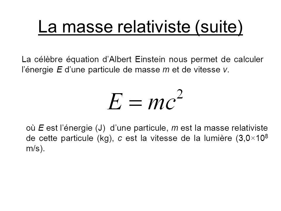 particule relativiste
